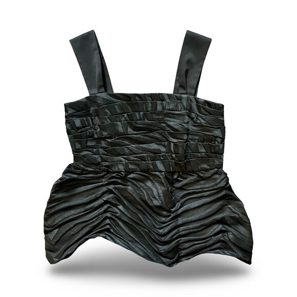 Kate Spade‎ Bold Zebra Jacquard Black Tank Top Shirt Size 4 NWT - Picture 5 of 9